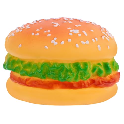 TOBBOMEY Kauspielzeug für Aggressive Hunde Interaktives Hamburger-Spielzeug für Welpen Spielzeug für Hunde Kleiner Rassen TOBBOMEY Kauspielzeug für Aggressive Hunde Interaktives Hamburger-Spielzeug für Welpen Spielzeug für Hunde Kleiner Rassen von TOBBOMEY