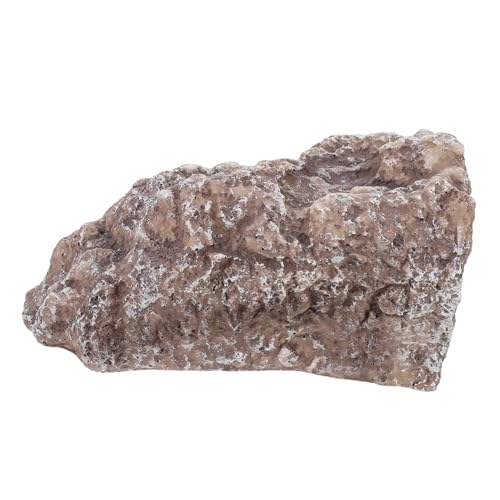 TOBBOMEY Reptilien Höhle Versteck aus Langlebigem Resin Kleines Terrarium Versteck für Echsen Schildkröten Schlangen Pflegeleichtes Habitat mit Kletter und Rückzugsfunktion von TOBBOMEY