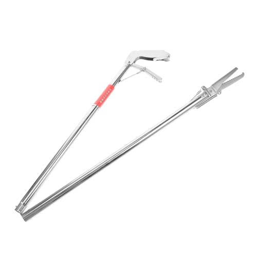 TOBBOMEY Schlangenzange, Schlangengreifer Werkzeug, Schlangenfalle, Schlangenhaken Und Greifer, Schlangenfänger Clip Aus Edelstahl, Schlangenstab, Faltbare Schlangenfangklemme, von TOBBOMEY