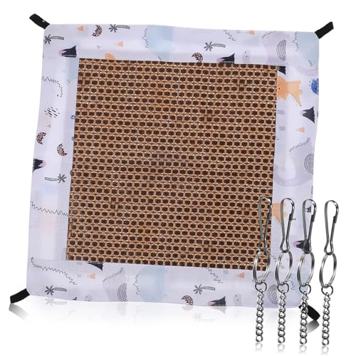 TOBBOMEY Sommerliche Hamster Hängematte Atmungsaktives Abnehmbares Kleintierbett mit Niedlichem Dinosaurier Motiv Kühlendes Waschbares Haustierbett für Kleine Nagetiere und Hamster TOBBOMEY Sommerliche Hamster Hängematte Atmungsaktives Abnehmbares Kleintierbett mit Niedlichem Dinosaurier Motiv Kühlendes Waschbares Haustierbett für Kleine Nagetiere und Hamster von TOBBOMEY