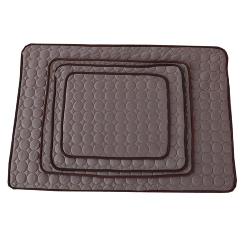 TOBBOMEY Sommerliche Kühlmatte für Haustiere Atmungsaktive Pet Pad Kühlunterlage Faltbar Komfortables Hundebett Zubehör in Kaffee für Hund Katze Reise und Zuhause TOBBOMEY Sommerliche Kühlmatte für Haustiere Atmungsaktive Pet Pad Kühlunterlage Faltbar Komfortables Hundebett Zubehör in Kaffee für Hund Katze Reise und Zuhause von TOBBOMEY