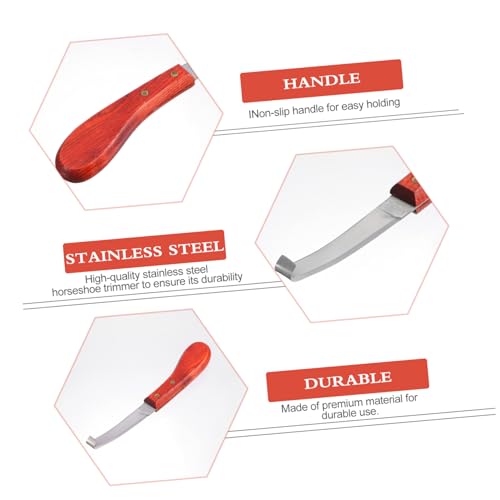 TOBBOMEY Stabiles Hufmesser mit Ergonomischem Griff Präziser Huftrimmer für Pferde Robustes Hufreparaturwerkzeug Effizienter Hufpflegehelfer Geeignet für Hufschmied und Pferdezubehör TOBBOMEY Stabiles Hufmesser mit Ergonomischem Griff Präziser Huftrimmer für Pferde Robustes Hufreparaturwerkzeug Effizienter Hufpflegehelfer Geeignet für Hufschmied und Pferdezubehör von TOBBOMEY