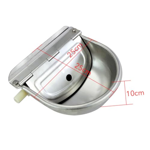 TOBBOMEY Robuster Automatischer Wassernapf Aus Edelstahl für Viehtränke für Rinder Pferde Schafe Hunde Tiertränke für Den Außenbereich Wasserspender für Den Bauernhof TOBBOMEY Robuster Automatischer Wassernapf Aus Edelstahl für Viehtränke für Rinder Pferde Schafe Hunde Tiertränke für Den Außenbereich Wasserspender für Den Bauernhof von TOBBOMEY