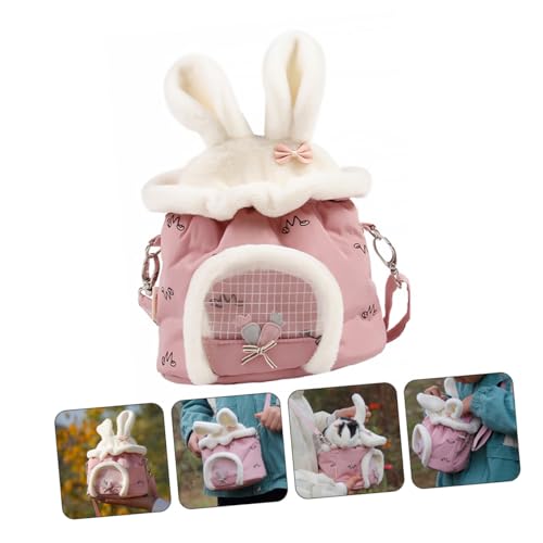TOBBOMEY Tragbare Haustier Tragetasche mit Hasenohren Weiche Kleine Transporttasche für Hamster Eichhörnchen Kaninchen Atmungsaktiv und Bequem für Outdoor Reisen und Winterausflüge TOBBOMEY Tragbare Haustier Tragetasche mit Hasenohren Weiche Kleine Transporttasche für Hamster Eichhörnchen Kaninchen Atmungsaktiv und Bequem für Outdoor Reisen und Winterausflüge von TOBBOMEY