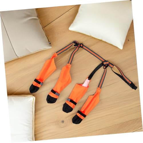 TOBBOMEY Verstellbare wasserdichte Hundestiefel mit Atmungsaktivem Design und Rutschfester Sohle Einstellbare Passform Sicherer Verschluss für Optimalen Pfotenschutz bei Outdoor Aktivitäten von TOBBOMEY