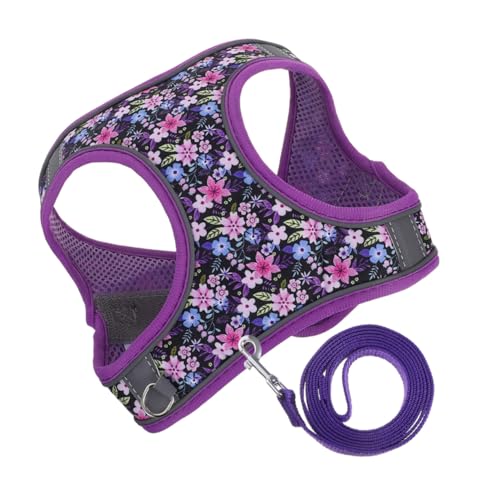 TOBBOMEY Verstellbares Haustier-Geschirr Leine Atmungsaktive Hundeweste für Welpen und Katzen Leichtes Sicheres Brustgeschirr mit Schnalle Waschbar und Stabil für Spaziergänge und Training TOBBOMEY Verstellbares Haustier-Geschirr Leine Atmungsaktive Hundeweste für Welpen und Katzen Leichtes Sicheres Brustgeschirr mit Schnalle Waschbar und Stabil für Spaziergänge und Training von TOBBOMEY