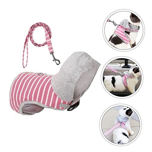 TOBBOMEY Verstellbares Katzen Geschirr mit Leine Weiches Brustgeschirr für Katzen und Kitten Vest artiges Design zur Druckverteilung Sicherheitsverschluss Leicht und Atmungsaktiv für TOBBOMEY Verstellbares Katzen Geschirr mit Leine Weiches Brustgeschirr für Katzen und Kitten Vest artiges Design zur Druckverteilung Sicherheitsverschluss Leicht und Atmungsaktiv für von TOBBOMEY