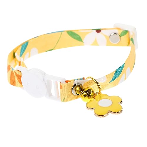 TOBBOMEY Verstellbares Katzenhalsband mit Glöckchen Dekorativer Halskragen für Kätzchen Leuchtendem Gelb für und Tägliche Anlässe Waschbar und Farbbeständig TOBBOMEY Verstellbares Katzenhalsband mit Glöckchen Dekorativer Halskragen für Kätzchen Leuchtendem Gelb für und Tägliche Anlässe Waschbar und Farbbeständig von TOBBOMEY