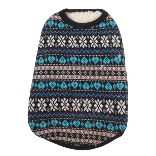 TOBBOMEY Warmer Hunde Pullover mit Fleece Weicher Haustiermantel für Kleine und Mittlere Hunde Bequemes Hundeshirt für Herbst und Winter Geeignet für Alltag Party und von TOBBOMEY