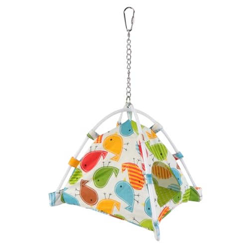 TOBBOMEY Warmes Vogel Nest Hängendes Kleintier Zelt Nistplatz für Papageien und Kleine Vögel Weiches für Schlaf und Spiel Langlebig und Komfortabel von TOBBOMEY