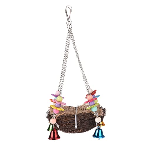 TOBBOMEY Wear-resistenten Papageinest Nest Suspending Parrot House Rattan Vogel Nest Papageienversorgung TOBBOMEY Wear-resistenten Papageinest Nest Suspending Parrot House Rattan Vogel Nest Papageienversorgung von TOBBOMEY