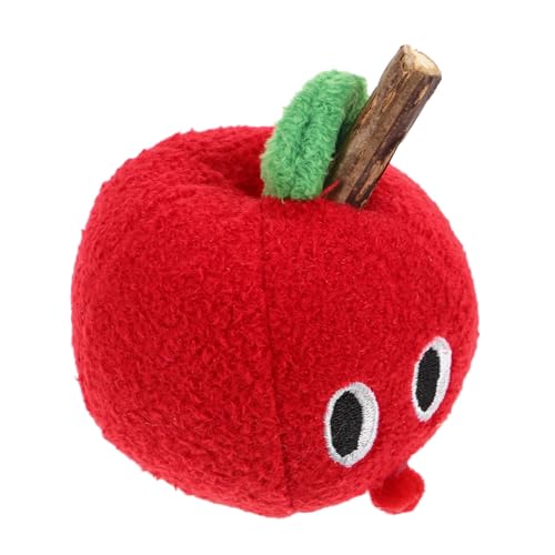TOBBOMEY Widerstandsfähige Obstförmige Plüschkauensticks für Kätzchen Beiß und Kauelemente für Innen und Außenaktivitäten Fördert Spiel und Bewegung von TOBBOMEY