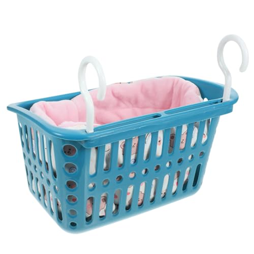 TOBBOMEY Winterwarme Hängematte für Kleine Haustiere mit Kuscheldecke Plüschversteck und Platzsparendem Design Geeignet für Hamster Chinchillas Igel und Nager Inklusive Zufällige Farbe von TOBBOMEY