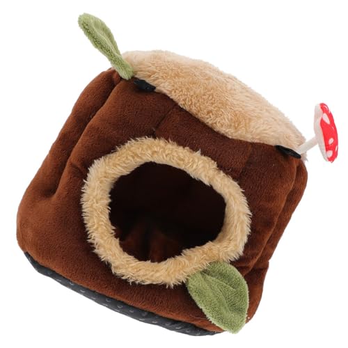 TOBBOMEY Warmes Hamsterhaus Aus Gemütliches Nest Für Kleine Haustiere Für Winter Geeignet Für Hamster Meerschweinchen Chinchillas Und Mehr Installieren Niedliches Design von TOBBOMEY
