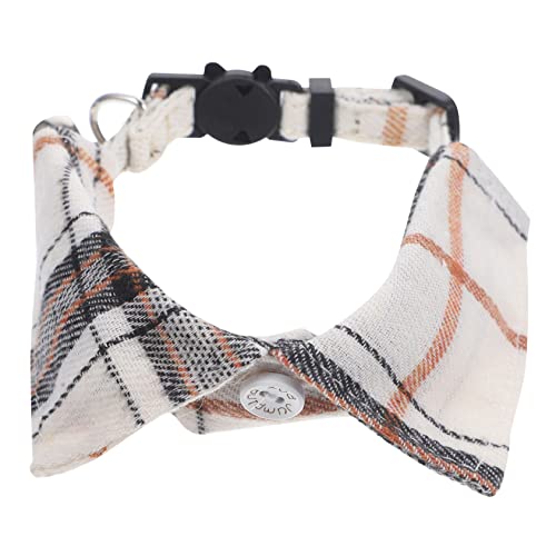 TOBBOMEY Bequemes Haustierhalsband Kätzchenhalsband Mit Sicherheitsschnalle Verstellbare Größe Neckwear Weiß TOBBOMEY Bequemes Haustierhalsband Kätzchenhalsband Mit Sicherheitsschnalle Verstellbare Größe Neckwear Weiß von TOBBOMEY