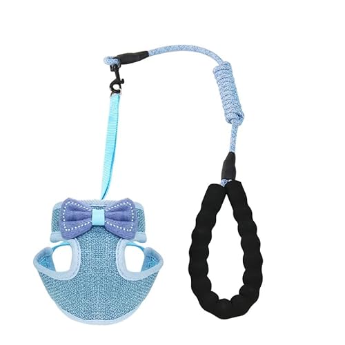 TOBILE Hundegeschirr Nettes Bowknot Katzengeschirr Anti-Breakaway Verstellbare Katze Lea von TOBILE