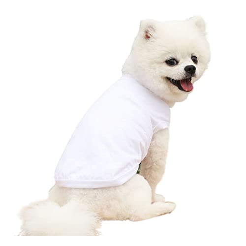TOBILE Hundekleidung für Haustiere, Hundekleidung für kleine, mittelgroße und große Hundeweste, warme Baumwolle, Welpen, Katzen, Kostüm, Mantel, Haustierkleidung, Weiß, 3XL von TOBILE