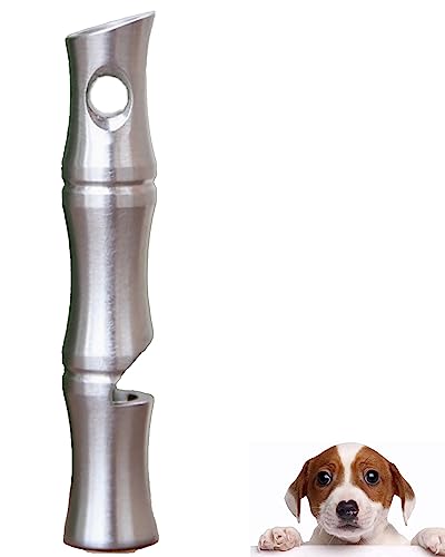 TODREMOU Hundepfeife Rütter Rückruf Metall-Hochfrequenter Ton, Professionelles Hundetraining, Kann Vom Menschlichen Ohr Gehört Werden (Silver X1) von TODREMOU