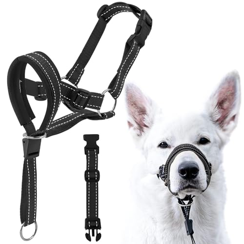 TOEECY HALTI Kopfgeschirr Hundehalfter Halfter Für Hunde Hund an der Leine zieht Anti Zug Hundegeschirr Verstellbar Bequemes Und Robustes Geschirr Für Hunde (S) von TOEECY