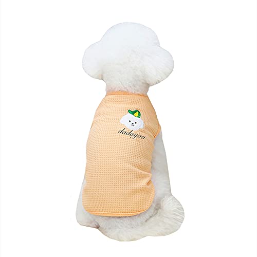 Dog Summer Vest Dog T Shirt Dog Clothes Cat Clothes Pets Kitten Clothes Dog Clothes For Small Dogs Clothes For Dogs Comfortable Pet Clothes 20,orange von TOEFIT