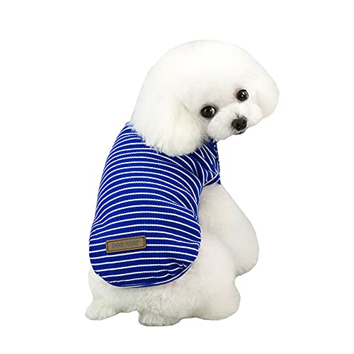 TOEFIT Hundemäntel für den Sommer, Hunde, Sommerweste, Kleidung für Hunde, Haustierkleidung, Hundemantel, niedliche Kleidung, Welpenkleidung, 35, blau von TOEFIT