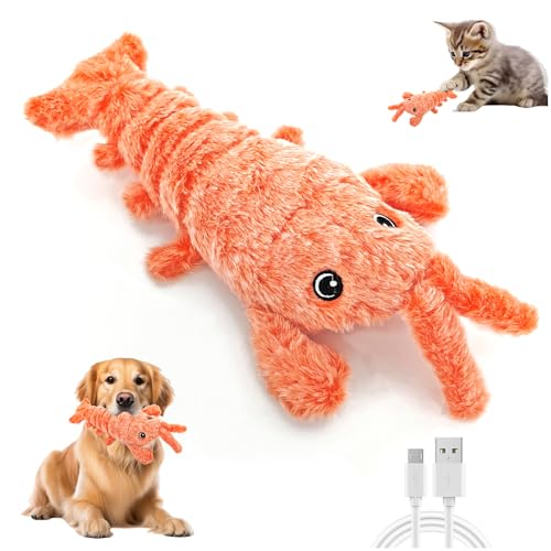 TOGETDREAM Hummer Interaktives Hundespielzeug, Plüsch Interaktives Hundespielzeug Springen Bewegen Haustier Spielzeug USB-Aufladbar für Haustiere Alleviates Langeweile und Einsamkeit TOGETDREAM Hummer Interaktives Hundespielzeug, Plüsch Interaktives Hundespielzeug Springen Bewegen Haustier Spielzeug USB-Aufladbar für Haustiere Alleviates Langeweile und Einsamkeit von TOGETDREAM