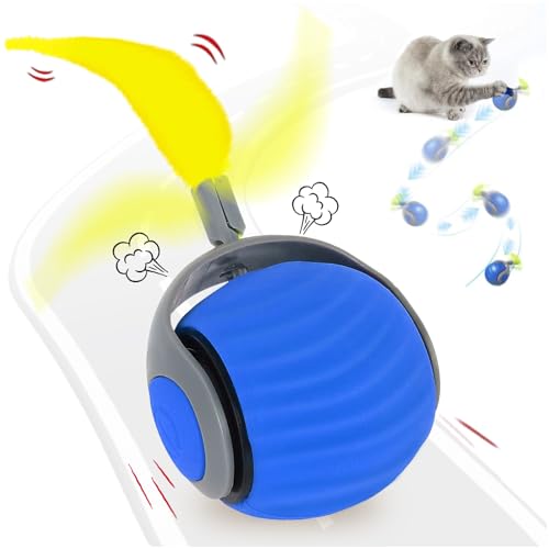Speedy Tail 2.0 Interaktives Katzenspielzeug, Katzenspielzeug Ball Elektrisch mit Schwanz und USB-Aufladung Magic Ball Hund Automatisches Katzenspielzeugs Rollender Katzenball für Kleine Katzen Speedy Tail 2.0 Interaktives Katzenspielzeug, Katzenspielzeug Ball Elektrisch mit Schwanz und USB-Aufladung Magic Ball Hund Automatisches Katzenspielzeugs Rollender Katzenball für Kleine Katzen von TOGETDREAM