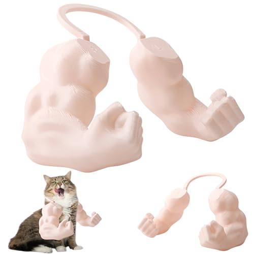 TOGETDREAM Katzen-Muskelarme, Haustier-Arm-Requisite Lustiges Haustierkostüm Kreatives Riesenarm-Kostüm Muskelkatze Accessoire 3D-Gedruckte Realistische Muskulöse Katzen für Unterhaltung Fotografie von TOGETDREAM