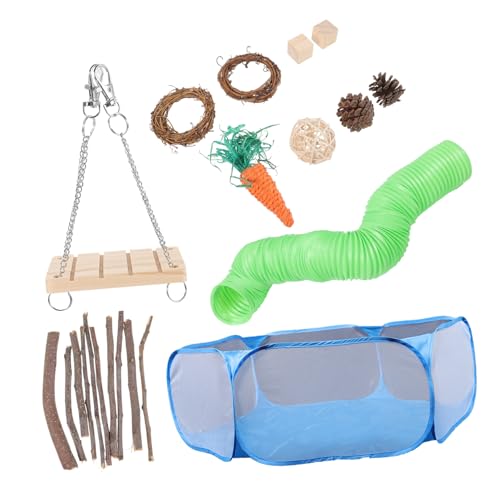 TOGEVAL 1 Satz Chinchilla-Laufstallspielzeug interessantes Kaninchen-Kauspielzeug Hängendes Chinchilla-Spielzeug Hasen Spielzeug kaninchenspielzeuge Rattenspielzeug für den Käfig hölzern TOGEVAL 1 Satz Chinchilla-Laufstallspielzeug interessantes Kaninchen-Kauspielzeug Hängendes Chinchilla-Spielzeug Hasen Spielzeug kaninchenspielzeuge Rattenspielzeug für den Käfig hölzern von TOGEVAL