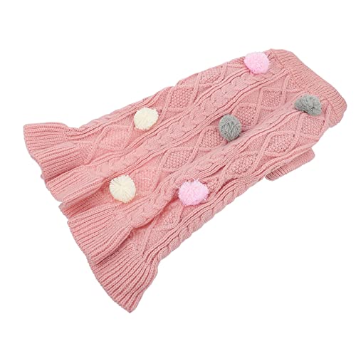 TOGEVAL 1Stk pet-Rock Hund Katze Warmer Mantel Hund winterkleid Katzenpullover Fleeceweste Haustierpullover Kleidung für Haustiere Party-Haustier-Kostü adorepet hundepullover Acryl Rosa von TOGEVAL