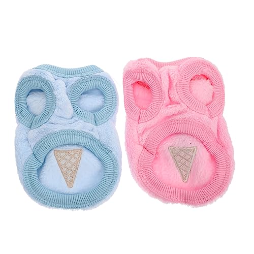 2st Hasenkleidung Stretch-Fleece-Weste Hundepullover Häschenkleidung Für Kaninchen Kaninchenkleidung Für Kaninchen Haustier-häschen-Kleidung Party-haustierkleidung Korallenvlies TOGEVAL von TOGEVAL