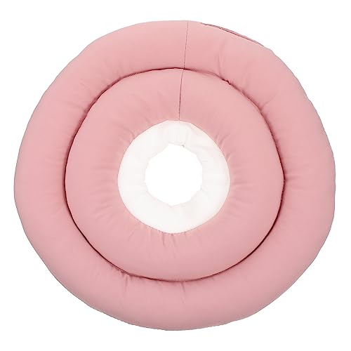 TOGEVAL Katzenhalsbänder Schnellverschluss Katzenhalsband Genesungshalsband für Kätzchen weiches Elizabeth-Halsband Anti-Kratz-Halskegel zur Genesung Rosa S von TOGEVAL