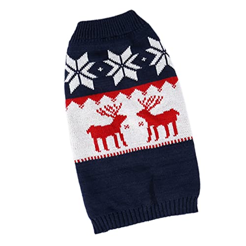 TOGEVAL 1 STK Kleidung für Haustiere Weihnachtskatzenkostü Weihnachtsparty-Outfits für Haustiere Welpenpullover winterk weihnachtskrippe Dog Hundepullover Haustier Wintermantel Acryl Navy TOGEVAL 1 STK Kleidung für Haustiere Weihnachtskatzenkostü Weihnachtsparty-Outfits für Haustiere Welpenpullover winterk weihnachtskrippe Dog Hundepullover Haustier Wintermantel Acryl Navy von TOGEVAL