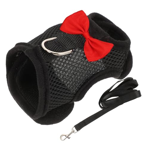 TOGEVAL 1satz Atmungsaktives Kaninchen Geschirr Mit Leine Speziell Für Kleine Haustiere Wie Kaninchen Und Katzen Aus Hochwertigem Mesh-Material Leicht Und Bequem Brustumfang Für von TOGEVAL