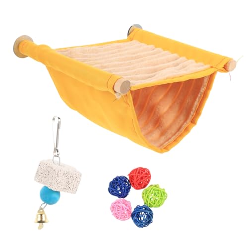 TOGEVAL 1satz Hängematte Für Vögel Teiliges Aus Warmem Weichem Material Parrot Cage Hammock Mit Ballspielzeug Für Sittiche Hamster Und Kleine Haustiere Bequeme Schlafumgebung Für Ihre TOGEVAL 1satz Hängematte Für Vögel Teiliges Aus Warmem Weichem Material Parrot Cage Hammock Mit Ballspielzeug Für Sittiche Hamster Und Kleine Haustiere Bequeme Schlafumgebung Für Ihre von TOGEVAL