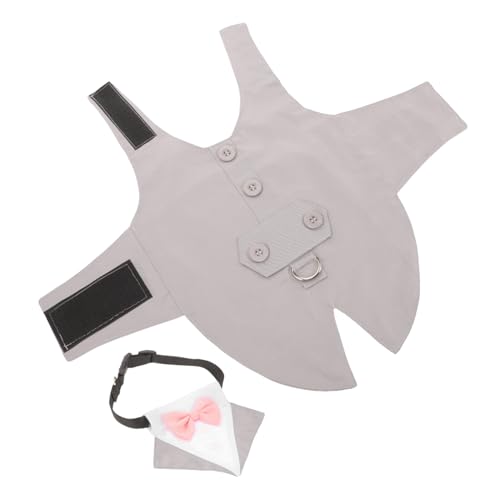 TOGEVAL 1 Satz Hunde-Smoking Haustier Hunde-hochzeits-Smoking Hundekostüme Brautparty-welpenschal Dackel Kleines Hundeoutfit Abschlussball Halskette Mit Hundekette Outfits Baumwolle Grey TOGEVAL 1 Satz Hunde-Smoking Haustier Hunde-hochzeits-Smoking Hundekostüme Brautparty-welpenschal Dackel Kleines Hundeoutfit Abschlussball Halskette Mit Hundekette Outfits Baumwolle Grey von TOGEVAL