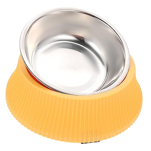 TOGEVAL 1 Satz Hundenapf Aus Edelstahl Züchten Katzenfutter Spender Hundefutter Erhöhter Hundenapf Ständer Für Hundenapf Schüsseln Katzennapfständer Haustier Unterlage 201 Edelstahl Yellow TOGEVAL 1 Satz Hundenapf Aus Edelstahl Züchten Katzenfutter Spender Hundefutter Erhöhter Hundenapf Ständer Für Hundenapf Schüsseln Katzennapfständer Haustier Unterlage 201 Edelstahl Yellow von TOGEVAL