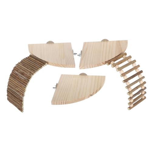 TOGEVAL 1 Satz Kleintier Kletterleiter aus Holz mit Rustikale Klettermöglichkeiten für Hamster Meerschweinchen und Andere Kleine Haustiere Fördert Exploration und Sicheres TOGEVAL 1 Satz Kleintier Kletterleiter aus Holz mit Rustikale Klettermöglichkeiten für Hamster Meerschweinchen und Andere Kleine Haustiere Fördert Exploration und Sicheres von TOGEVAL