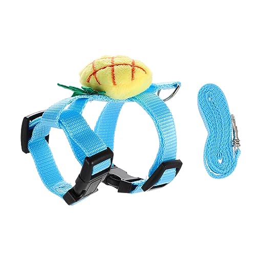 TOGEVAL 1 Satz Leine Katzenführseil Brustgurt für Katzen Trainingsseil für Haustiere Katzenhalsbänder Kätzchen katzenpflege Katzen Pflege Katzengeschirr Katzen-Traktionsseil Polyester Blue von TOGEVAL