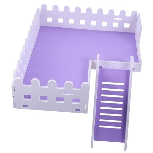 TOGEVAL 1satz Hamster Spielzeug Plattform Für Kleintiere Einstellbare Ruhebasis Mit Rampe Für Hamster Zwerghamster Und Andere Kleintiere Fördert Bewegung Und Koordination Für Käfige von TOGEVAL
