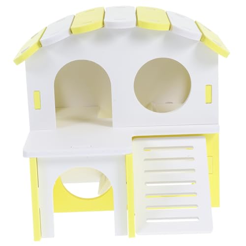 TOGEVAL Großes Meerschweinchenhaus Mit Leiter Doppelstöckiges Hamsterversteck Stabiles PVC-Material Für Haustierversteck Spieltunnel TOGEVAL Großes Meerschweinchenhaus Mit Leiter Doppelstöckiges Hamsterversteck Stabiles PVC-Material Für Haustierversteck Spieltunnel von TOGEVAL