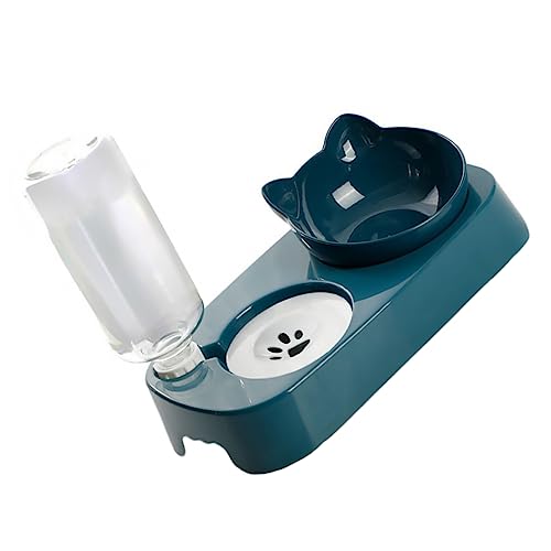 TOGEVAL Katzenfutter- und Wassernapf-Set automatischer Futterspender für Haustiere einzigartiges erhöhtes Design Futterspender aus Kunststoff für Katzen TOGEVAL Katzenfutter- und Wassernapf-Set automatischer Futterspender für Haustiere einzigartiges erhöhtes Design Futterspender aus Kunststoff für Katzen von TOGEVAL