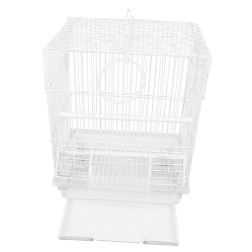 TOGEVAL Vogeltransportbox aus Metall tragbarer Käfig für Papageien Draht-Vogelkäfig für Haustiere Luftzirkulation Vogeltransportkäfig für den Außenbereich von TOGEVAL