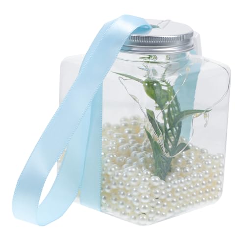 TOGEVAL 1 Set Aquarium Hydrokultur Pflanze Tank Mit Lampe String Kunststoff Fisch Schüssel Für Home/büro Dekorative von TOGEVAL