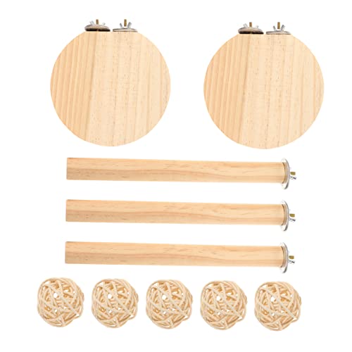 TOGEVAL 1 Set Hamster Stand Board Rattan Bälle Pet Supplies Hamster Käfig Zubehör TOGEVAL 1 Set Hamster Stand Board Rattan Bälle Pet Supplies Hamster Käfig Zubehör von TOGEVAL