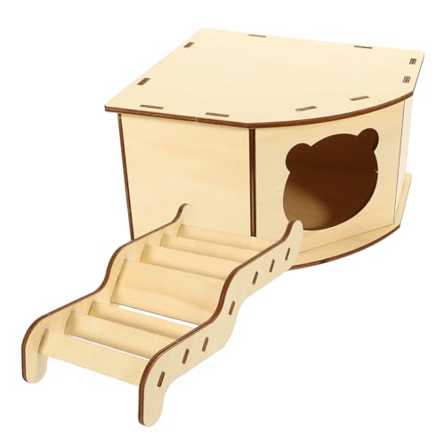 TOGEVAL 1satz Hamster Holzversteck Mit Leiter Spielzeug Für Kleintiere Praktisches Hamsterhaus Für Nager Für Hamster Und Meerschweinchen Einfach Zu Reinigen Warten TOGEVAL 1satz Hamster Holzversteck Mit Leiter Spielzeug Für Kleintiere Praktisches Hamsterhaus Für Nager Für Hamster Und Meerschweinchen Einfach Zu Reinigen Warten von TOGEVAL