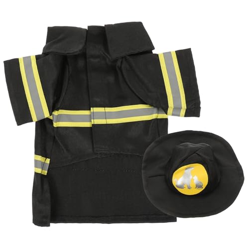 TOGEVAL Hundekleidung Feuerwehruniformform Haustierkleidung Partyperformancekostüm Umgestalteter Mantel Für Haustiere Katzen Und Welpen s von TOGEVAL
