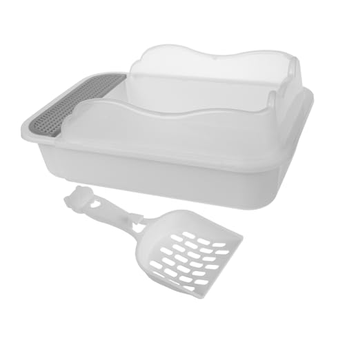 TOGEVAL 1 Set Katzentoilette Kätzchenstreubehälter Halbgeschlossenes Katzentöpfchen Große Katzentoilette Katzenreinigungsmittel Haustierbedarf Kätzchentoilette Kätzchentoilette TOGEVAL 1 Set Katzentoilette Kätzchenstreubehälter Halbgeschlossenes Katzentöpfchen Große Katzentoilette Katzenreinigungsmittel Haustierbedarf Kätzchentoilette Kätzchentoilette von TOGEVAL