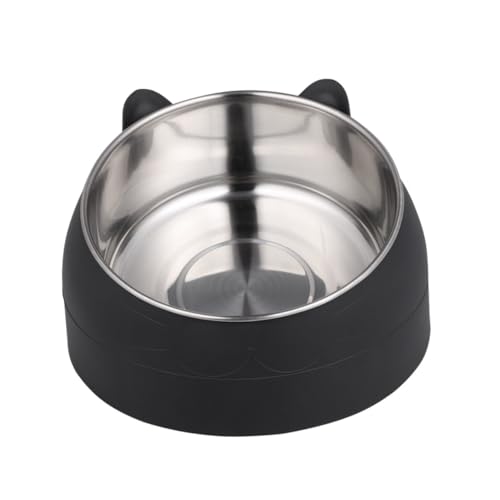 TOGEVAL 1 Stück 304 Futternapf Aus Edelstahl Katzenbedarf Hundenäpfe Mittelgroßer Hund Hundefutter Gericht Futternapf Für Haustiere Katzenfutter Wassernapf Futterautomat Für Welpen Black TOGEVAL 1 Stück 304 Futternapf Aus Edelstahl Katzenbedarf Hundenäpfe Mittelgroßer Hund Hundefutter Gericht Futternapf Für Haustiere Katzenfutter Wassernapf Futterautomat Für Welpen Black von TOGEVAL