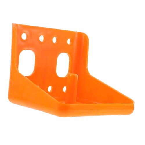 TOGEVAL 1 Stück Geflügelzuchtausrüstung pet Feeder lunchboxen Essen Box Lebensmittel Box Viehfutter Futtertrog Schafsalzblock Futterspender Tablett Futterautomat Käfig Zubehör Sport Orange von TOGEVAL